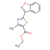 ethyl 2-(1,2-benzoxazol-3-yl)-4-methyl-1,3-thiazole-5-carboxylate