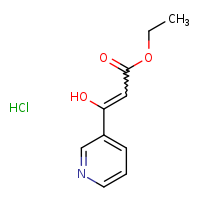 ethyl 3-hydroxy-3-(pyridin-3-yl)prop-2-enoate hydrochloride