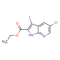 ethyl 5-chloro-3-iodo-1H-pyrrolo[2,3-b]pyridine-2-carboxylate
