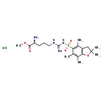 methyl (2S)-2-amino-5-[N'-(2,2,4,6,7-pentamethyl-3H-1-benzofuran-5-ylsulfonyl)carbamimidamido]pentanoate hydrochloride