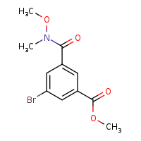 methyl 3-bromo-5-[methoxy(methyl)carbamoyl]benzoate
