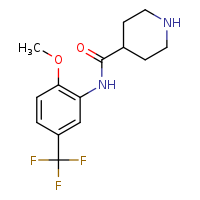 N-[2-methoxy-5-(trifluoromethyl)phenyl]piperidine-4-carboxamide
