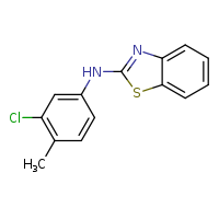 N-(3-chloro-4-methylphenyl)-1,3-benzothiazol-2-amine
