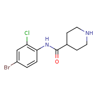 N-(4-bromo-2-chlorophenyl)piperidine-4-carboxamide