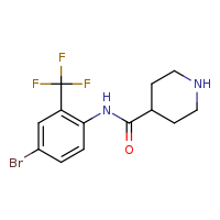 N-[4-bromo-2-(trifluoromethyl)phenyl]piperidine-4-carboxamide