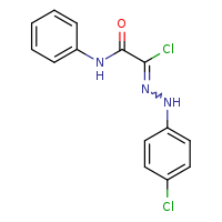 N-(4-chlorophenyl)-1-(phenylcarbamoyl)methanecarbohydrazonoyl chloride