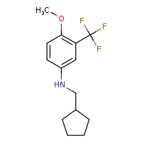 N-(cyclopentylmethyl)-4-methoxy-3-(trifluoromethyl)aniline