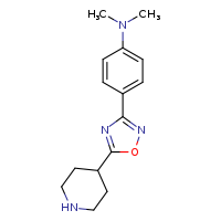 N,N-dimethyl-4-[5-(piperidin-4-yl)-1,2,4-oxadiazol-3-yl]aniline