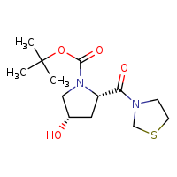 tert-butyl (2S,4S)-4-hydroxy-2-(1,3-thiazolidine-3-carbonyl)pyrrolidine-1-carboxylate