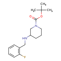 tert-butyl 3-{[(2-fluorophenyl)methyl]amino}piperidine-1-carboxylate