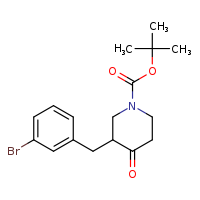 tert-butyl 3-[(3-bromophenyl)methyl]-4-oxopiperidine-1-carboxylate