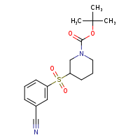 tert-butyl 3-(3-cyanobenzenesulfonyl)piperidine-1-carboxylate