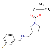 tert-butyl 3-({[(3-fluorophenyl)methyl]amino}methyl)pyrrolidine-1-carboxylate