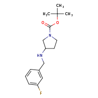 tert-butyl 3-{[(3-fluorophenyl)methyl]amino}pyrrolidine-1-carboxylate