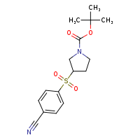 tert-butyl 3-(4-cyanobenzenesulfonyl)pyrrolidine-1-carboxylate