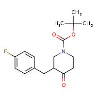 tert-butyl 3-[(4-fluorophenyl)methyl]-4-oxopiperidine-1-carboxylate