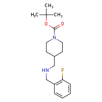 tert-butyl 4-({[(2-fluorophenyl)methyl]amino}methyl)piperidine-1-carboxylate
