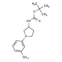 tert-butyl N-[1-(3-aminophenyl)pyrrolidin-3-yl]carbamate