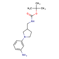 tert-butyl N-{[1-(3-aminophenyl)pyrrolidin-3-yl]methyl}carbamate
