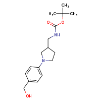 tert-butyl N-({1-[4-(hydroxymethyl)phenyl]pyrrolidin-3-yl}methyl)carbamate