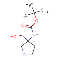tert-butyl N-[3-(hydroxymethyl)pyrrolidin-3-yl]carbamate