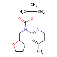 tert-butyl N-(4-methylpyridin-2-yl)-N-(oxolan-2-ylmethyl)carbamate