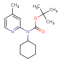 tert-butyl N-cyclohexyl-N-(4-methylpyridin-2-yl)carbamate