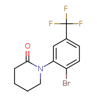 1-[2-bromo-5-(trifluoromethyl)phenyl]piperidin-2-one