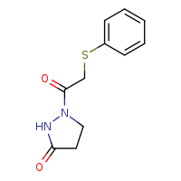1-[2-(phenylsulfanyl)acetyl]pyrazolidin-3-one