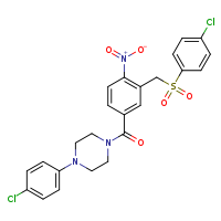 1-{3-[(4-chlorobenzenesulfonyl)methyl]-4-nitrobenzoyl}-4-(4-chlorophenyl)piperazine