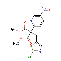 1,3-dimethyl 2-[(2-chloro-1,3-thiazol-5-yl)methyl]-2-(5-nitropyridin-2-yl)propanedioate