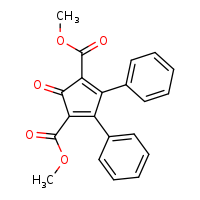 1,3-dimethyl 2-oxo-4,5-diphenylcyclopenta-1(5),3-diene-1,3-dicarboxylate