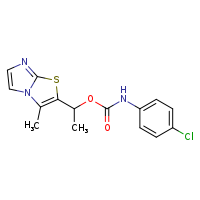 1-{3-methylimidazo[2,1-b][1,3]thiazol-2-yl}ethyl N-(4-chlorophenyl)carbamate