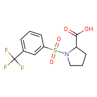 1-[3-(trifluoromethyl)benzenesulfonyl]pyrrolidine-2-carboxylic acid