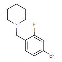 1-[(4-bromo-2-fluorophenyl)methyl]piperidine