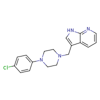 1-(4-chlorophenyl)-4-{1H-pyrrolo[2,3-b]pyridin-3-ylmethyl}piperazine