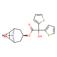 (1R,2R,4S,5S,7S)-9-methyl-3-oxa-9-azatricyclo[3.3.1.0²,?]nonan-7-yl 2-hydroxy-2,2-bis(thiophen-2-yl)acetate