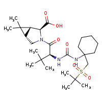 (1R,2S,5S)-3-[(2S)-3,3-dimethyl-2-[({1-[(2-methylpropane-2-sulfonyl)methyl]cyclohexyl}carbamoyl)amino]butanoyl]-6,6-dimethyl-3-azabicyclo[3.1.0]hexane-2-carboxylic acid