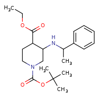 1-tert-butyl 4-ethyl 3-[(1-phenylethyl)amino]piperidine-1,4-dicarboxylate