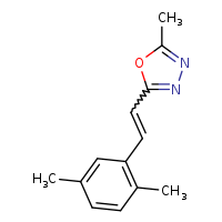 2-[2-(2,5-dimethylphenyl)ethenyl]-5-methyl-1,3,4-oxadiazole