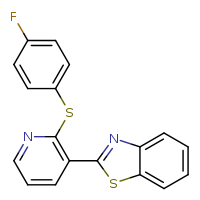 2-{2-[(4-fluorophenyl)sulfanyl]pyridin-3-yl}-1,3-benzothiazole