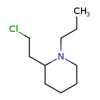 2-(2-chloroethyl)-1-propylpiperidine