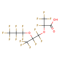 2,3,3,3-tetrafluoro-2-[1,1,2,3,3,3-hexafluoro-2-(1,1,2,2,3,3,3-heptafluoropropoxy)propoxy]propanoic acid