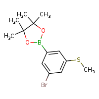 2-[3-bromo-5-(methylsulfanyl)phenyl]-4,4,5,5-tetramethyl-1,3,2-dioxaborolane