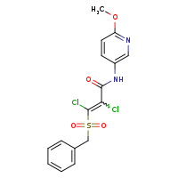 2,3-dichloro-N-(6-methoxypyridin-3-yl)-3-phenylmethanesulfonylprop-2-enamide