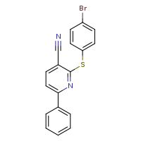 2-[(4-bromophenyl)sulfanyl]-6-phenylpyridine-3-carbonitrile