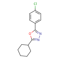 2-(4-chlorophenyl)-5-cyclohexyl-1,3,4-oxadiazole