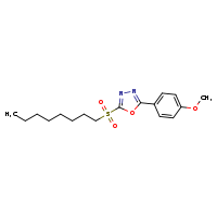 2-(4-methoxyphenyl)-5-(octane-1-sulfonyl)-1,3,4-oxadiazole