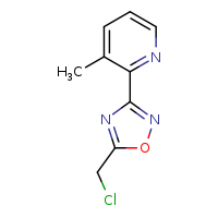 2-[5-(chloromethyl)-1,2,4-oxadiazol-3-yl]-3-methylpyridine