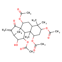 2,6,8-tris(acetyloxy)-12-hydroxy-5,5,9-trimethyl-14-methylidene-15-oxotetracyclo[11.2.1.0¹,¹?.0?,?]hexadecan-11-yl acetate